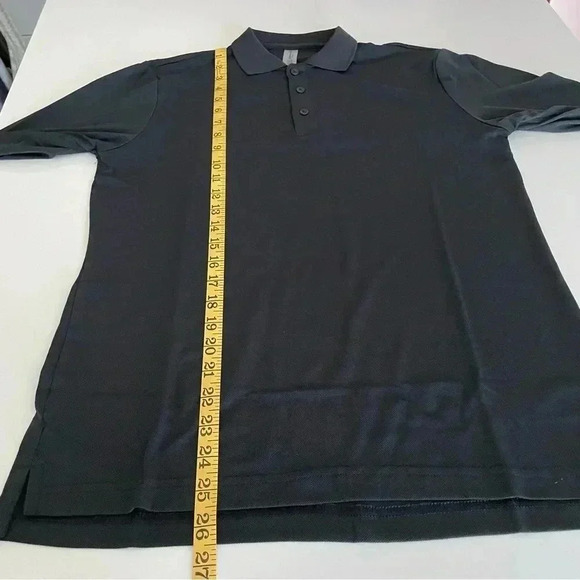 Outdoor Voices Birdie Long Sleeve Polo XXS Black Golf Preppy Oversized - Picture 6 of 13